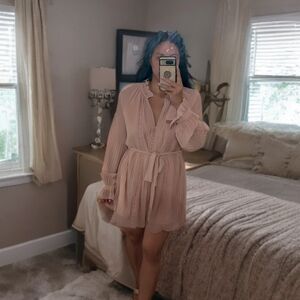 Endless Rose Pink Pleated Dress